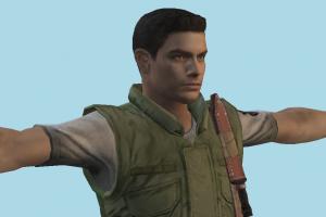 Chris Redfield resident-evil, man, male, people, human, character